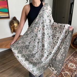 Kashmiri hand embroidered stole/shawl/wrap. New.